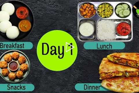 One-Day Meal Plan | Breakfast Lunch And Dinner Plan | Healthy Indian Meal Plan Day -1 | Quick & ..