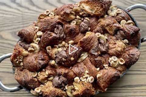 How to Make Banana-Hazelnut Croissant Bread Pudding | Curtis Stone