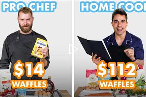 $112 vs $14 Waffles: Pro Chef & Home Cook Swap Ingredients | Epicurious