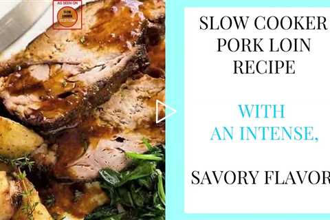 Slow Cooker Pork Loin Roast Honey Butter Sauce | As seen on SlowCookerSociety.com