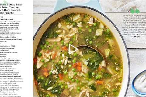 How To Make Chicken & Orzo Soup with Peas & Carrots | Rachael Ray