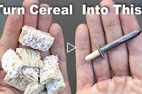 Extracting IRON From Cereal to make a REAL SWORD