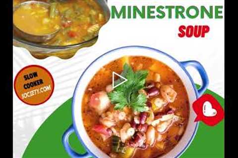 Slow Cooker Minestrone Soup Recipe | Crock Pot Minestrone Soup Better Than in Shops