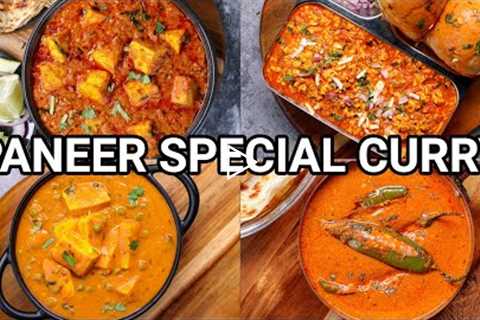 4 Unique North Indian Dhaba Style Paneer Sabji | Restaurant Style Paneer Gravy Masala Recipes