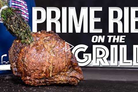 WE COOKED PRIME RIB OUTSIDE ON THE GRILL AND THERE ARE SIMPLY NO WORDS...🤯 | SAM THE COOKING GUY