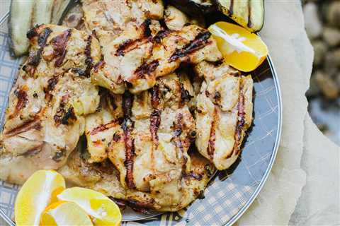 Barbeque Chicken Thighs on the Barbecue Grill