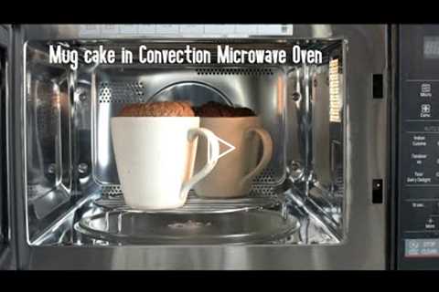 2 Minutes Mug cake using LG Convection Microwave Oven |  How to bake cake in Conv. Microwave Oven