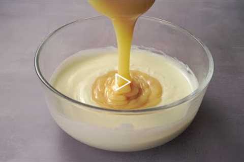 I Mixed Yogurt and Condensed Milk, And It Tastes Delicious | 2 Ingredient Dessert Recipe | Yummy