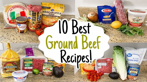 10 of the BEST Ground Beef Recipes! | Tasty, Quick & Cheap Dinners Made EASY! | Julia Pacheco