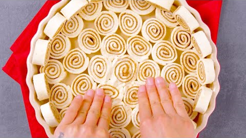 Push Cinnamon Rolls Into A Pie Pan For The Ultimate Sweet Treat!