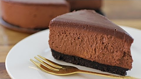 No-Bake Chocolate Cheesecake Recipe (Without Gelatin)