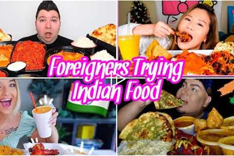 [ASMR] Foreigners Mukbangers Trying Indian Food Once More