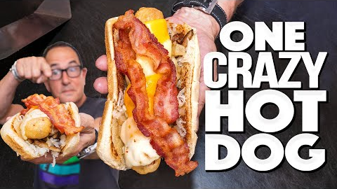 JUST A COMPLETELY CRAZY DEEP FRIED HOT DOG FROM FLORIDA... | SAM THE COOKING GUY