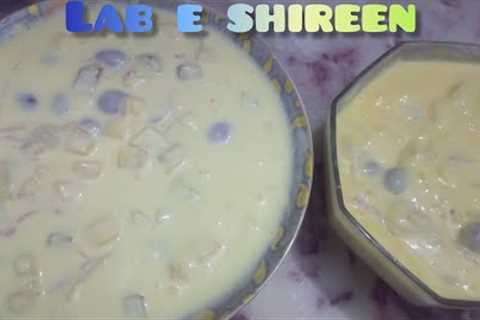 Lab e Shireen Recipe by Aiza Cooking | Labeshireen Cream Fruit Healthy Recipe