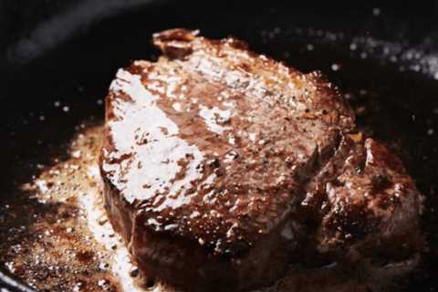 Filet Mignon in a Cast Iron Skillet and Oven