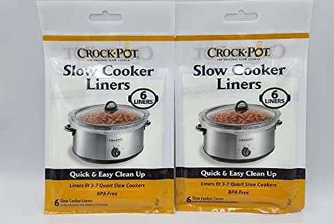 3-7 Quart Premium Crock Pot Slow Cooker Liners 13 IN X 20 IN (Total of 12 with 2 Packages of 6 Each)