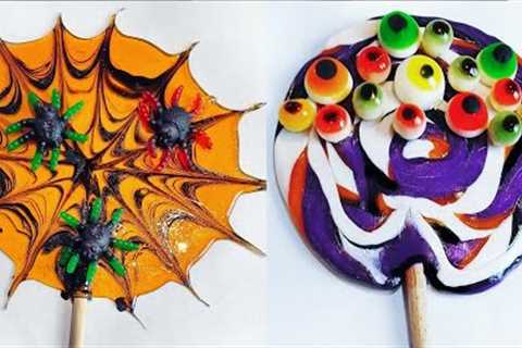 KOREAN HALLOWEEN CANDY Lollipops Making at Home 🎃  Candy MASTERCLASS for Beginners as well I KPOP