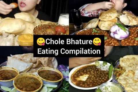 Eating Chole Bhature 😋 Indian Street Food || ASMR Compilation || @Crazy ASMR 25