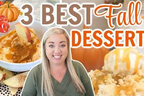 3 DELICIOUS FALL DESSERTS | EASY FALL TREATS | MUST TRY DESSERT RECIPES FOR FALL | JESSICA..