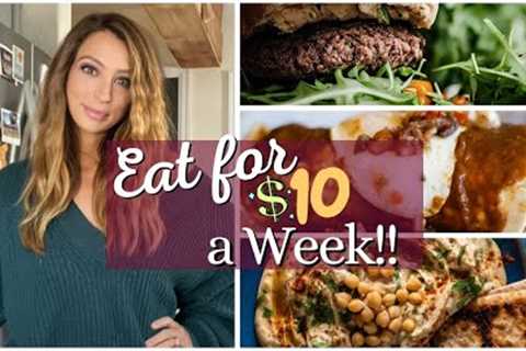 Extreme Budget Meal Plan | A Week of Meals for $10! Sharing my tips and tricks