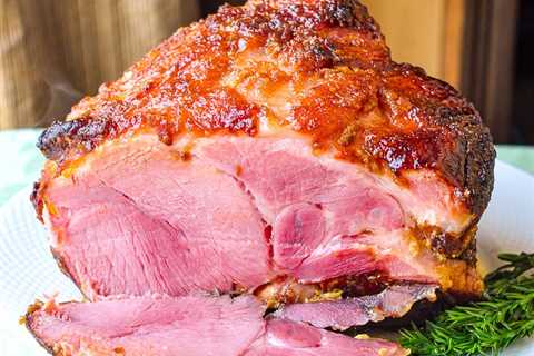 Dijon Mustard & Brown Sugar Glazed Ham