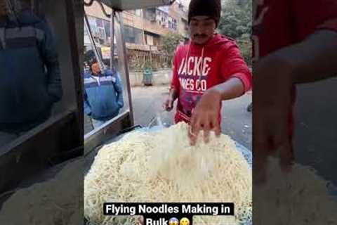 Flying Noodles making🙄😵|| Indian street food