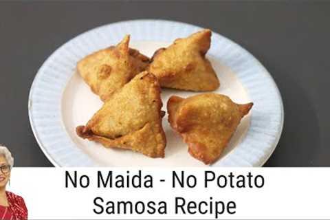 No Maida - No Aloo - Samosa Recipe - How To Make Green Peas Samosa - Matar Atta Samosa Recipe
