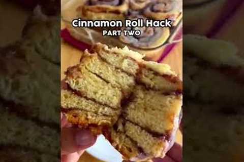 Trying the Viral Cinnamon Roll Hack from TikTok #shorts #cinnamonroll #cinnamonrollrecipe
