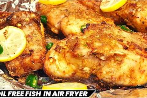 Oil free fish recipe spicy machli steam roast |Airfryed fish@kitchenwithzartash