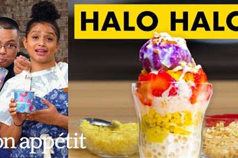 How To Make Halo-Halo With Ube Ice Cream | From The Home Kitchen | Bon Appétit