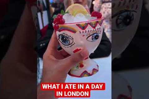 WHAT I ATE IN A DAY IN LONDON #whatieatinaday #shorts #londonfood
