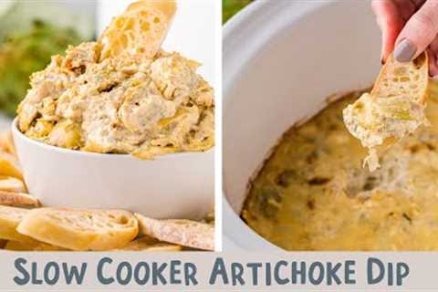 💖Slow Cooker Artichoke Dip {no spinach!}
