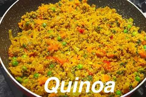 Healthy Quinoa Pulao Recipe For WeightLoss #quinoarecipe #weightloss #proteinrich #friedrice #dinner