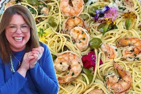 Rach's Simple, Silly, Fun Dirty Martini Shrimp Pasta