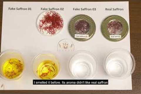 Real saffron detection test - Real Saffron vs Fake Saffron