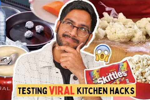 TESTING *VIRAL* INTERNET HACKS | WEIRDEST KITCHEN HACKS EVER😂😂 TESTED BY SHIVESH