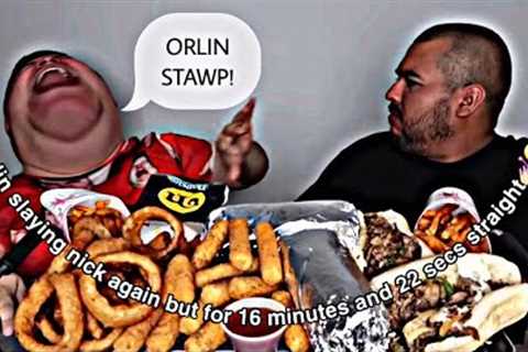 orlin slaying nick again but for 16 minutes and 22 secs straight💅🏼😝 #couplegoals #mukbang