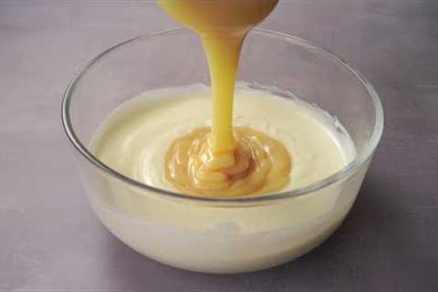 I Mixed Yogurt and Condensed Milk, And It Tastes Delicious | 2 Ingredient Dessert Recipe | Yummy