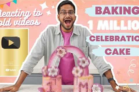 OMG! I HIT ONE MILLION SUBSCRIBERS 😱😱 SPECIAL CELEBRATION CAKE & REACTING TO OLD VIDEOS