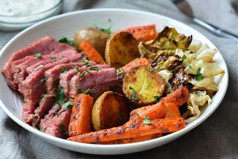 Corned Beef and Cabbage with Horseradish Cream Sauce
