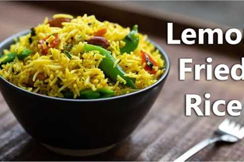 Tasty Fusion of Indian Lemon Rice & Vegetable Fried Rice 🍋 Best Lemon Fried Rice ever!  Vegan..