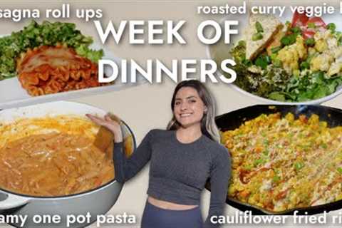 WEEK OF DINNERS! Plant Based Healthy Dinner Recipes!