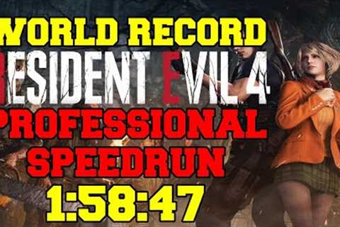 Resident Evil 4 Remake Professional (S+) Speedrun 1:58:47 (WORLDS FIRST SUB 2)