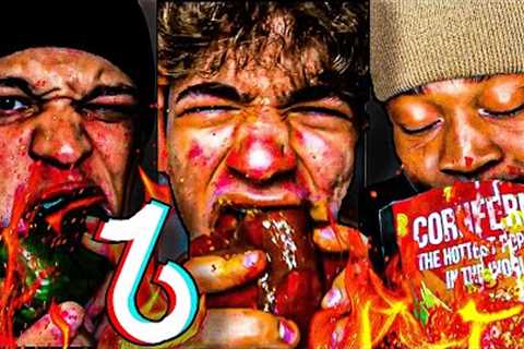EXTREME 1 Hour Spicy Food Tiktok Compilation Pt3🥵🌶