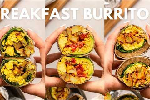 How to Make the BEST Vegan Breakfast Burritos (1 pan + 4 ways!)