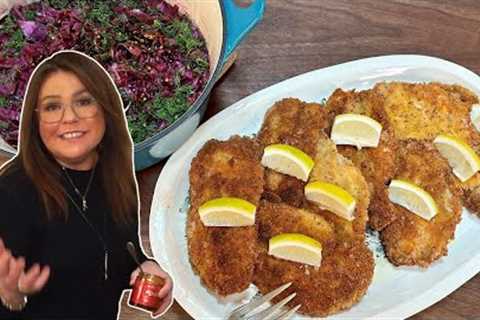 Rach's Super-Tasty Chicken Cutlet + Braised Cabbage Dinner