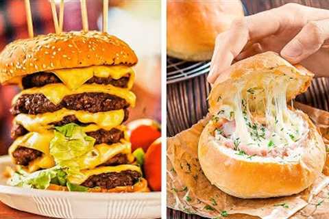 Delicious BURGER And PIZZA Recipes || Fast Food Hacks For Busy People