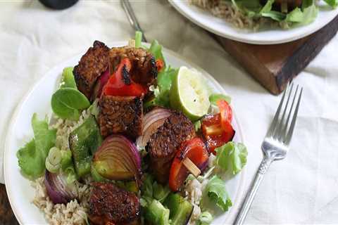 Delicious Vegan Teriyaki Tempeh Skewers