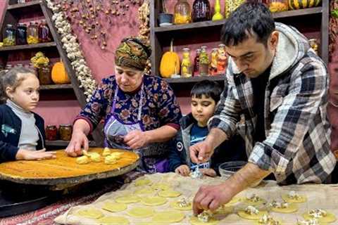 CABBAGE GUTAB, FISINCAN PILAF AND CAKE! RELAXING COUNTRYSIDE LIVING | COOKING DELICIOUS SWEET