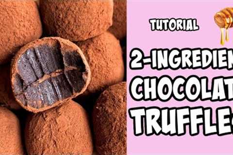 2-Ingredient Truffles! tutorial #Shorts